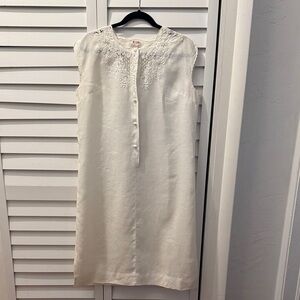 Linen Shift Dress, Size 44
